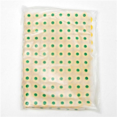 Аппликатор «Кузнецова», 384 колючки, спанбонд, 50×75 см, жёлтый.