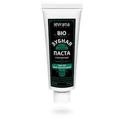 Зубная паста био супермятная «Hard mint & black charcoal & papain» с углем и папаином, 75 мл