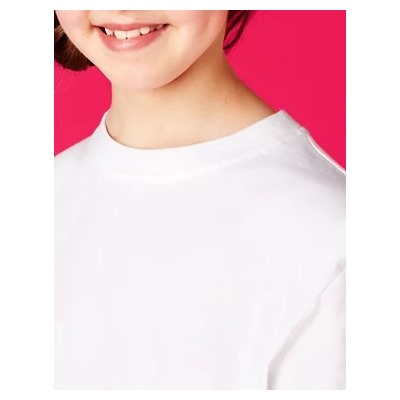 2pk Unisex Pure Cotton School T-Shirts (2-16 Yrs)