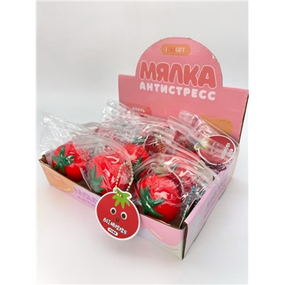 Мялка - антистресс «Tomato», шоу-бокс 12 шт.