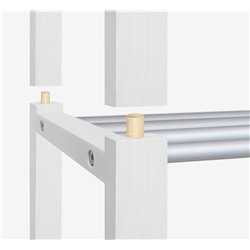 Полка для обуви Альберо SHT-SR9-4
                        беленый / алюм.металлик