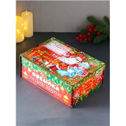 Новогодняя шкатулка подарочная «Красный Новый год», для подарков, самосборная, 28×19.5×11 см