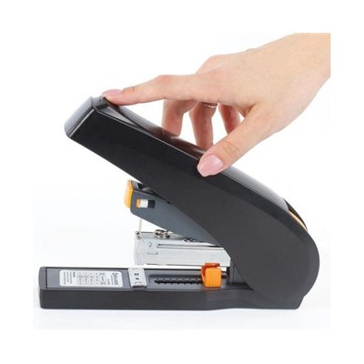 Степлер ЭНЕРГОСБЕРЕГАЮЩИЙ МОЩНЫЙ №24/6-23/13 BRAUBERG "Easy Press", до 100 листов, БЕЗ УСИЛИЙ,224350