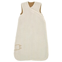 GULDVÄVARE, Schlafsack, beige/dunkelgelb,, 0-6 Monate