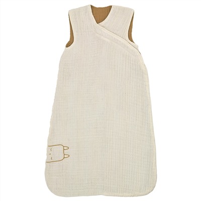 GULDVÄVARE, Schlafsack, beige/dunkelgelb,, 0-6 Monate