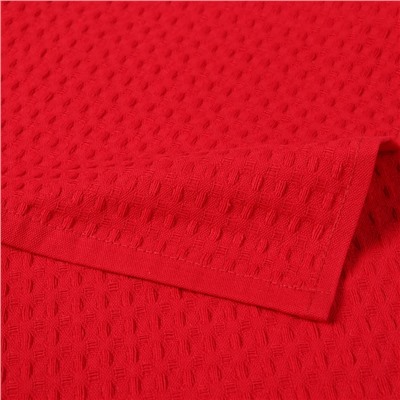 Набор подарочный Доляна From Santa: бордовый, полотенце 35×60 см, хлопок 100%, ваф 220 г/м²