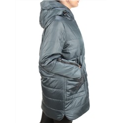 ZW-2181-C GRAY/GREEN Куртка демисезонная женская BLACK LEOPARD (100 гр.синтепона)