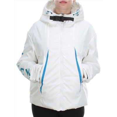 D004 WHITE Куртка демисезонная женская (100 гр. синтепон)