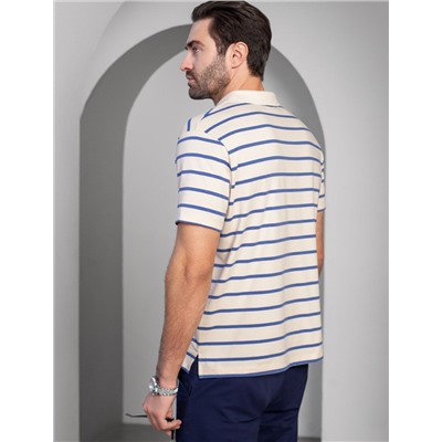 Футболка-Поло из премиального хлопка с эластаном