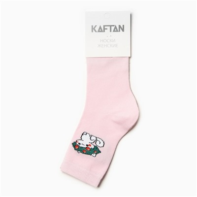 Носки женские новогодние KAFTAN «Мяу» размер 36-39 (23-25 см)