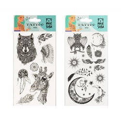 Наклейка-тату MESHU "Wild", 22*10см, инд. уп., европодвес