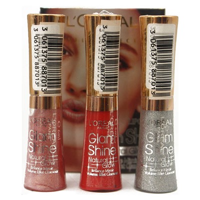 Блеск для губ Loreal 3 Lipgloss Glam Shine №12 6 ml (упаковка)