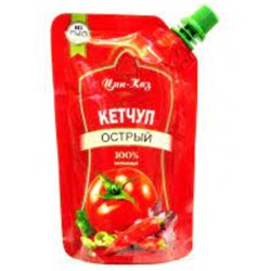 Цинказ Кетчуп 250гр Острый, дойпак