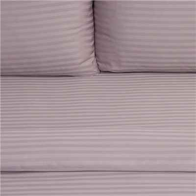 Комплект постельного белья LoveLife евро Brown line 200*217 см, 230*240 см, 50*70 см -2 шт, страйп-сатин, 100%п/э