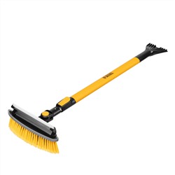 Щетка-сметка со скребком, телескоп, поворотная голова, водосгон 950-1320 мм Denzel