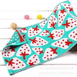 Towel, gauze strawberry for party, soft baby hygiene product for face washing, water absorbent, wholesale