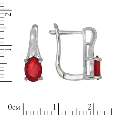 Серьги 'Нелли' с фианитом ТШСН.733Ф31.30