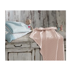 Плед для Новорожденных 80x90 см Вафельный Baby Dream Pudra - EcoCotton