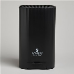 ПОДСТАВКА ДЛЯ НОЖЕЙ AGNESS С ТОЧИЛЬНЫМ КАМНЕМ 13,6*14,6*23 СМ
