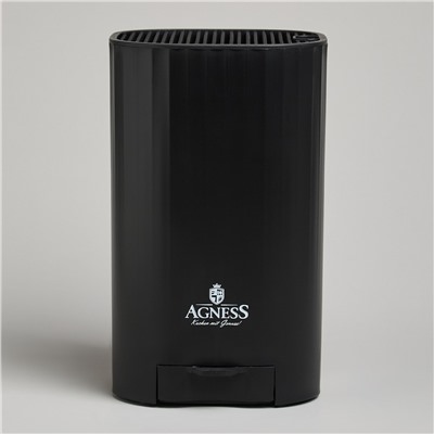ПОДСТАВКА ДЛЯ НОЖЕЙ AGNESS С ТОЧИЛЬНЫМ КАМНЕМ 13,6*14,6*23 СМ