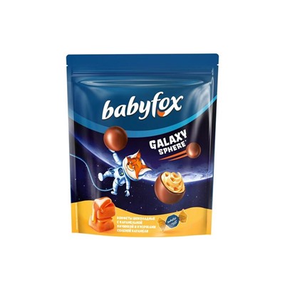 «BabyFox», конфеты шоколадные Galaxy sphere с соленой карамелью, 130 г