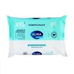 Влажные полотенца Aura Family, 60 шт.