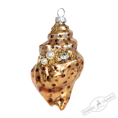 Ракушка Конча "Острова Океании" (стекло) 5х5х10 см