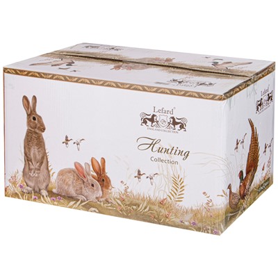 ЧАЙНЫЙ СЕРВИЗ LEFARD "ОХОТА" НА 6 ПЕР. 14 ПР. 1000/370/300 МЛ (КОР=2НАБ.)