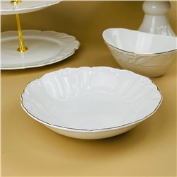 109-248 Салатник 18,5х4,5см КРОКУС ЗОЛОТО в под.уп.(х24)Фарфор