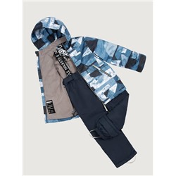 Комплект утеплённый для мальчика NIKASTYLE 7м1325 Джинс неви