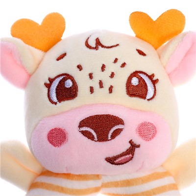 Развивающая погремушка Крошка Я «Оленёнок», цвет жёлтый