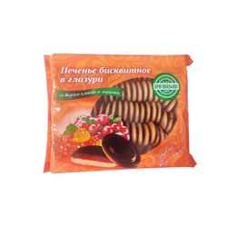 Печенье КиКо со вкусом Клюквы и Морошки бисквитное в глазури 1,2 кг/Кинельский Кондитер