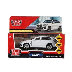 Машина металл BMW X5 M-SPORT 12 см, двери, багаж, бел 319006