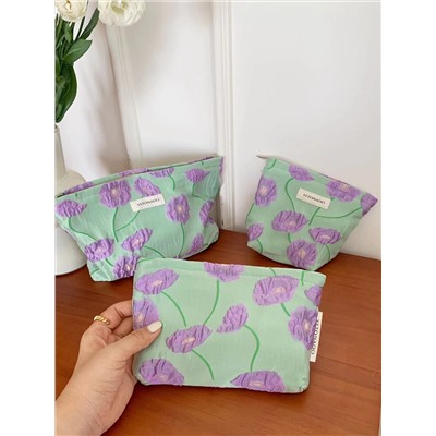 Capacious cosmetic bag, handheld wallet, small clutch bag, organizer bag