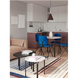 Столик кофейный Ror, Ø50 см, черный/серый/розовый