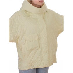 9606 YELLOW Куртка стеганная демисезонная женская (100 гр. холлофайбер)