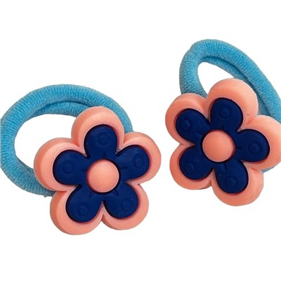 Резинки детские для волос (цветочки) 2 шт РД1 тип 2
