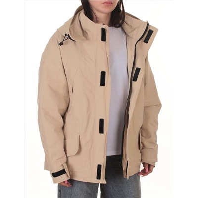 3090 BEIGE Куртка демисезонная женская (100 гр. холлофайбер)