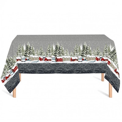 Скатерть двунитка №159 Норвежские домики