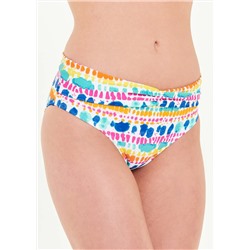 Tie Dye Fold Over Bikini Briefs