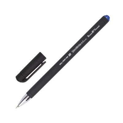 Ручка шариковая BRUNO VISCONTI SlimWrite Black, СИНЯЯ, корпус черный, 0,5мм, линия 0,3мм, 20-0009