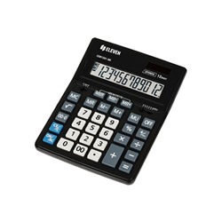 Калькулятор настольный Eleven Business Line CDB1201-BK, 12 разрядов, двойное питание, 155×205×35 мм, чёрный
