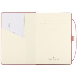 Бизнес-блокнот А5, 194л., Faber-Castell, матовая ламинация, тиснение ВД-лаком, цвет дымчато-розовый