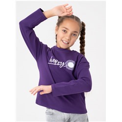 Лонгслив детский "Хэппи" фиолет