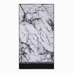 Полотенце махровое Этель Granite, 50×90 см, 100% хлопок, 420 г/м², чёрно-белое
