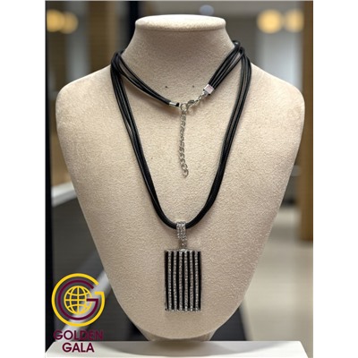 Кулон на кожаном шнурке "Женская грация" Арт КШ2130/11