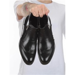 01-H9001-B76-SW3 BLACK Ботинки демисезонные мужские (натуральная кожа)