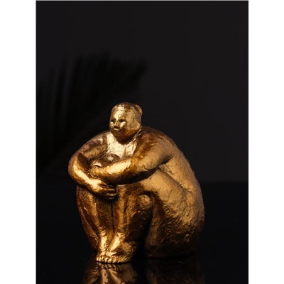 Фигурка гипс «Дама», 9×8×8 см, под бронзу