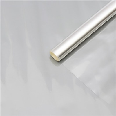 Плёнка для цветов и флористики, прозрачная 0.9×6.2 м, 200 г, 40 мкм