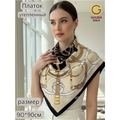 Платок утепленный Гермес Арт 90103/2 бежевый